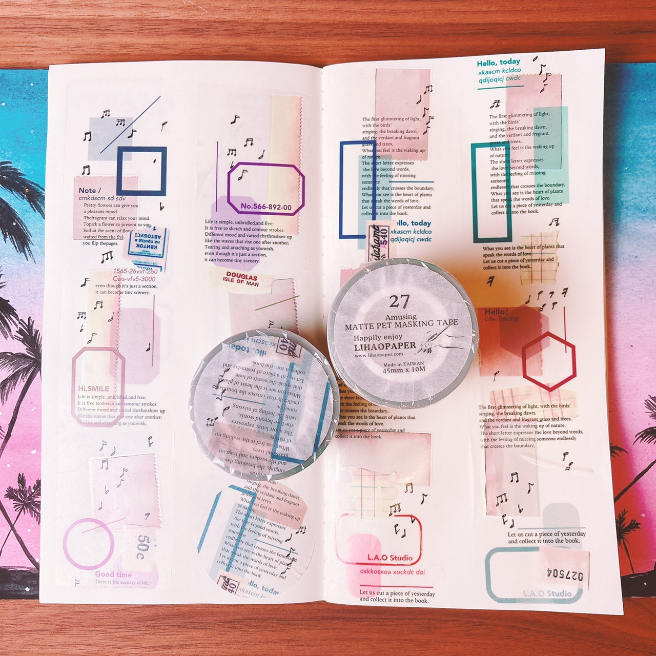 Lihaopaper｜有趣 (No.27)  霧面PET膠帶