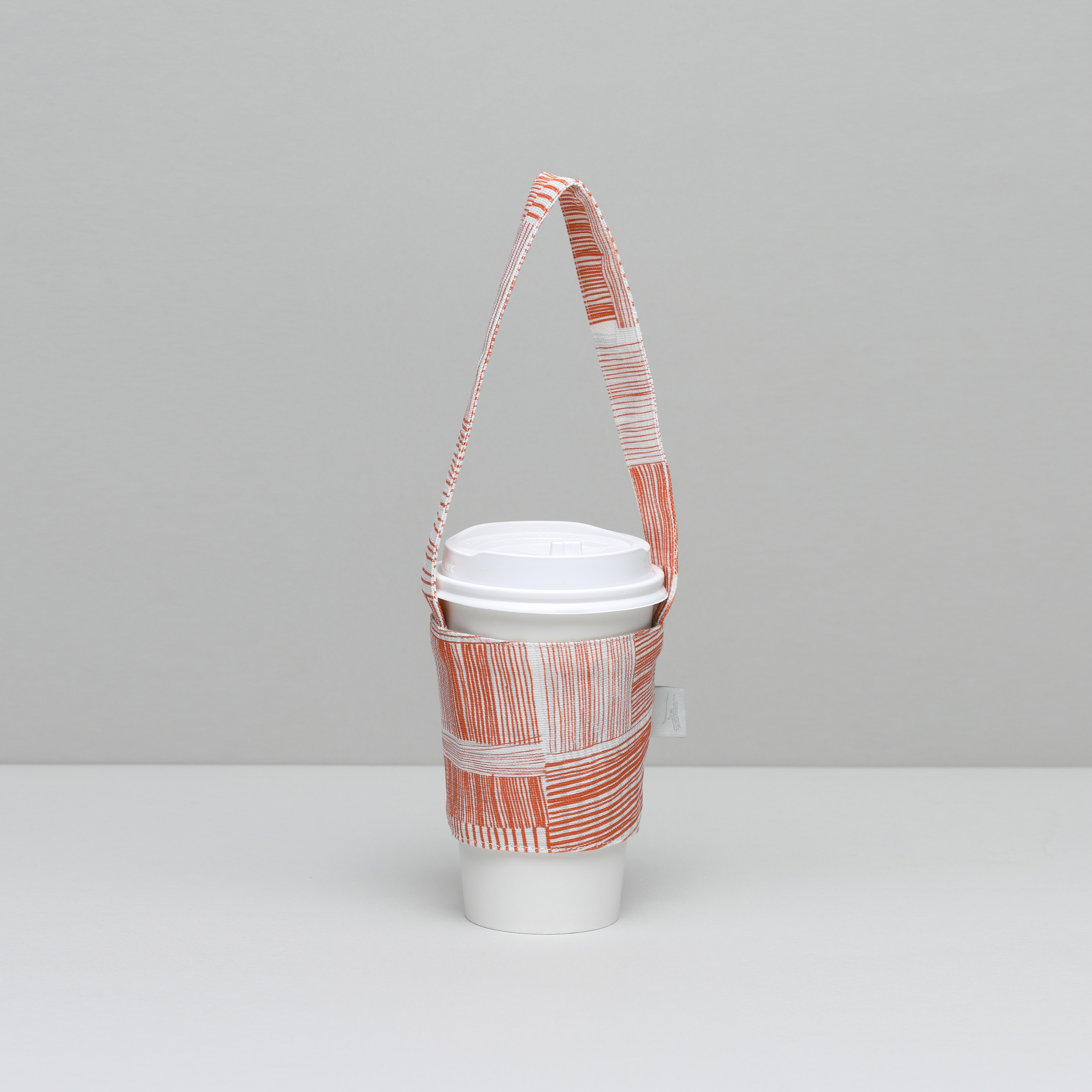 純棉帆布飲料套 / 編織橘