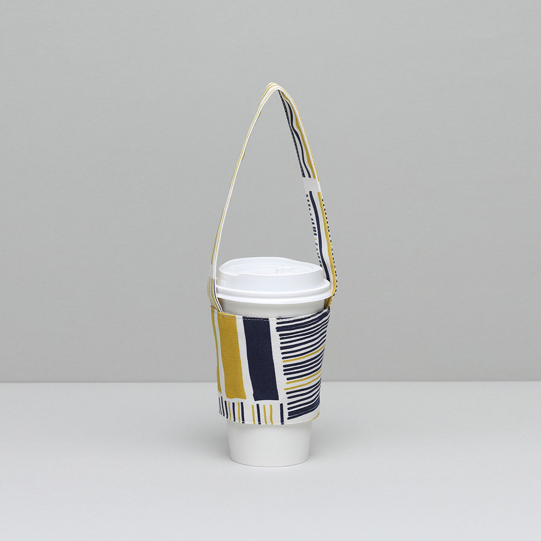 帆布飲料套 / 鐵皮屋黃藍