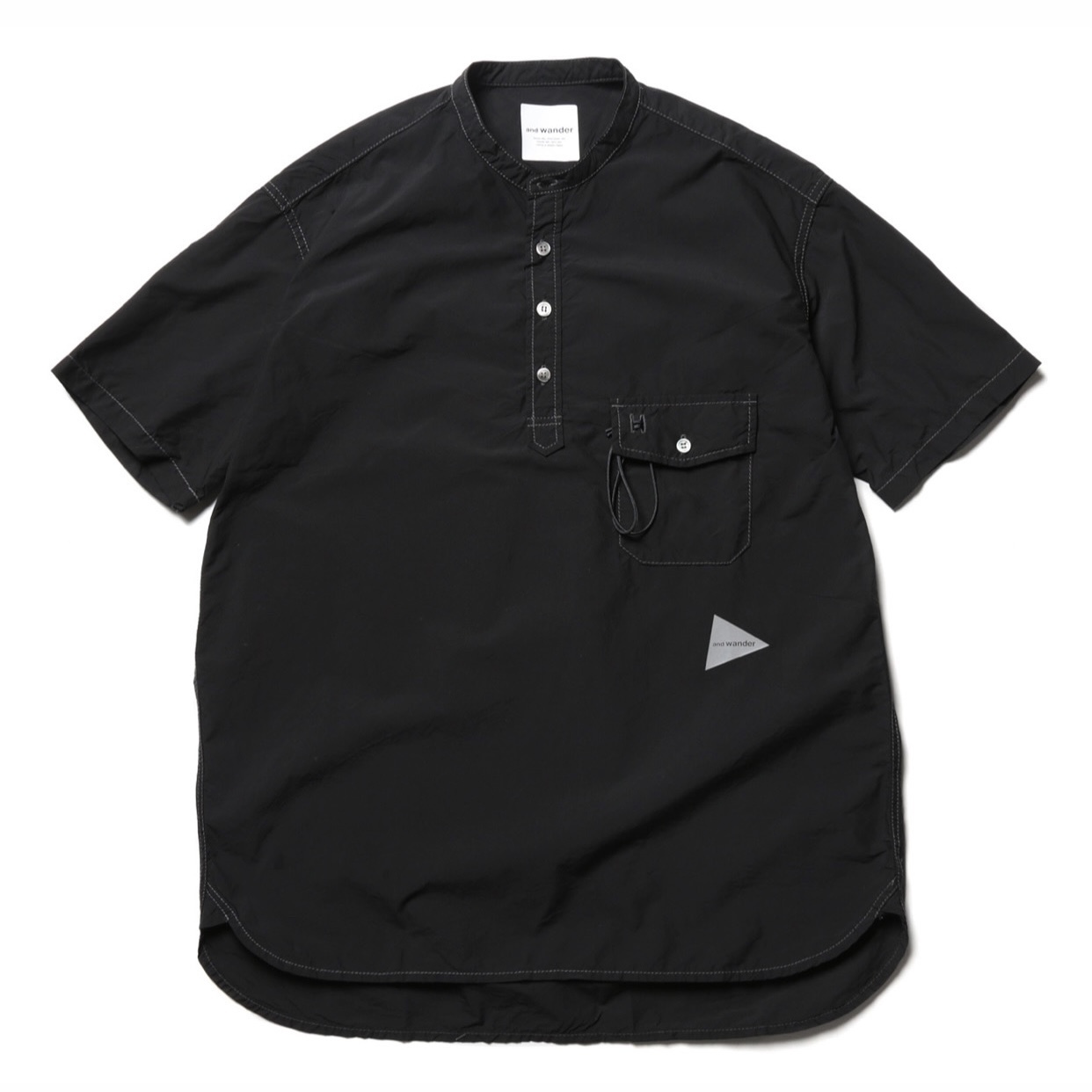 and wander (アンドワンダー) CORDURA typewriter SS pullover