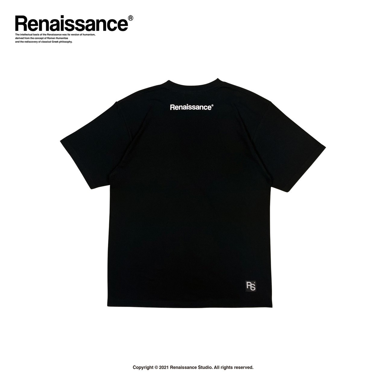 RENAISSANCE® 金屬 油畫少女 短袖 T 液態金屬 “ Girl with metal Tee “
