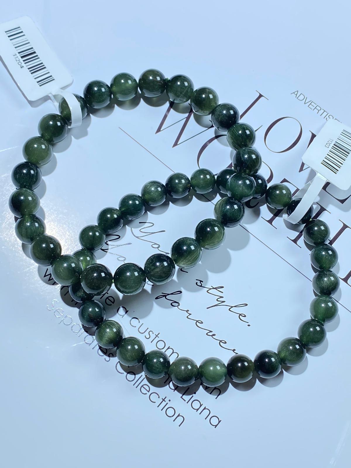 高質順貓眼綠髮晶