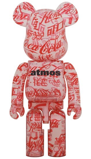 BE@RBRICK atmos × Coca-Cola 1000％ CLEAR BODY