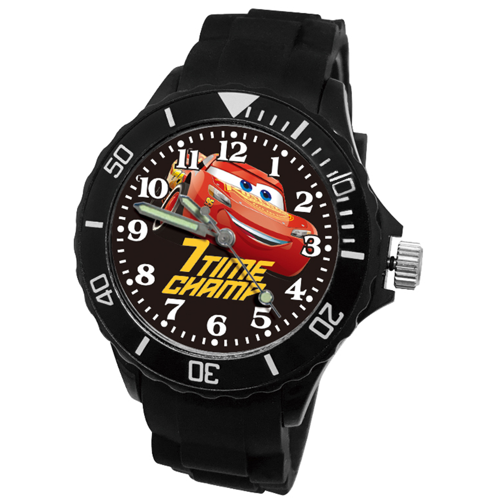 【皮克斯】閃電麥坤運動彩帶錶 (黑色)