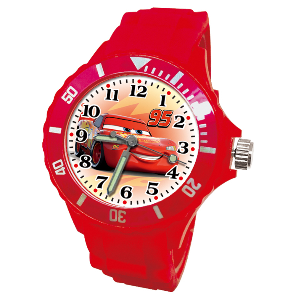 【皮克斯】閃電麥坤運動彩帶錶 (紅色)