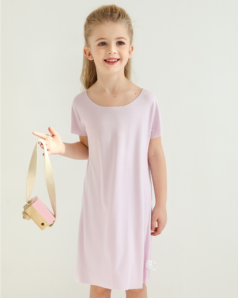 冰絲無痕居家親子睡衣-西紅150