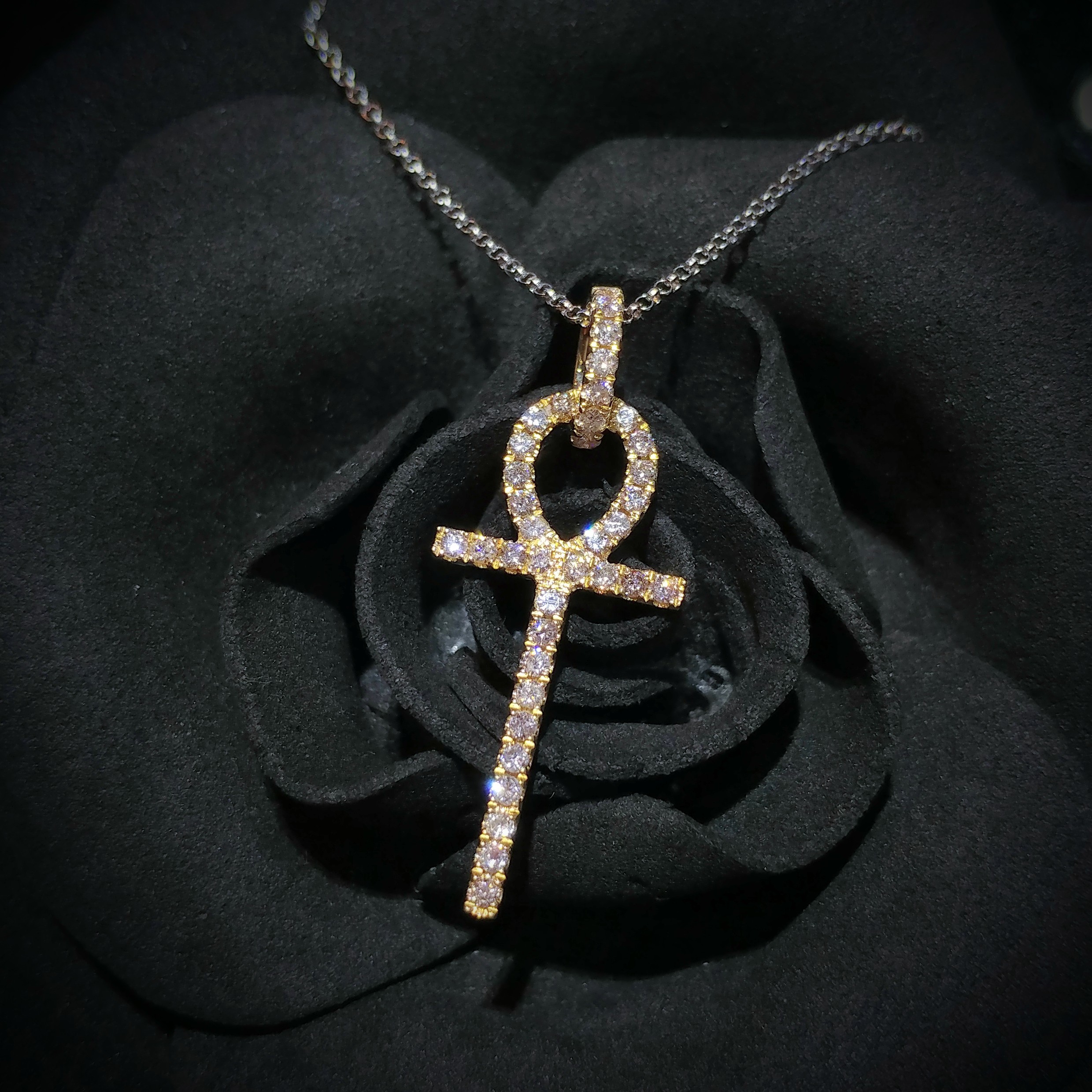 18K Yellow Gold 0.53ct Diamond Pendant