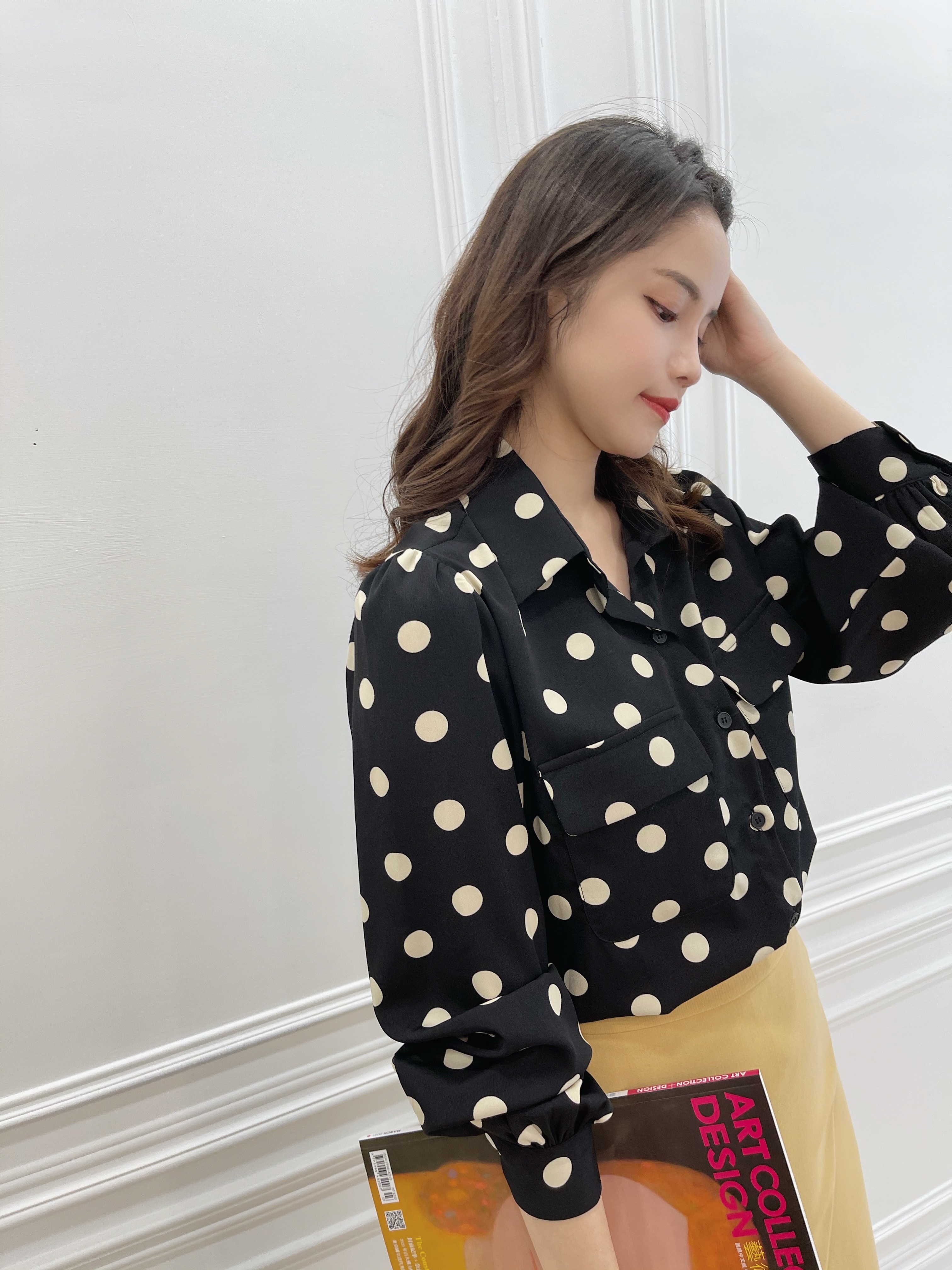 時尚點點襯衫