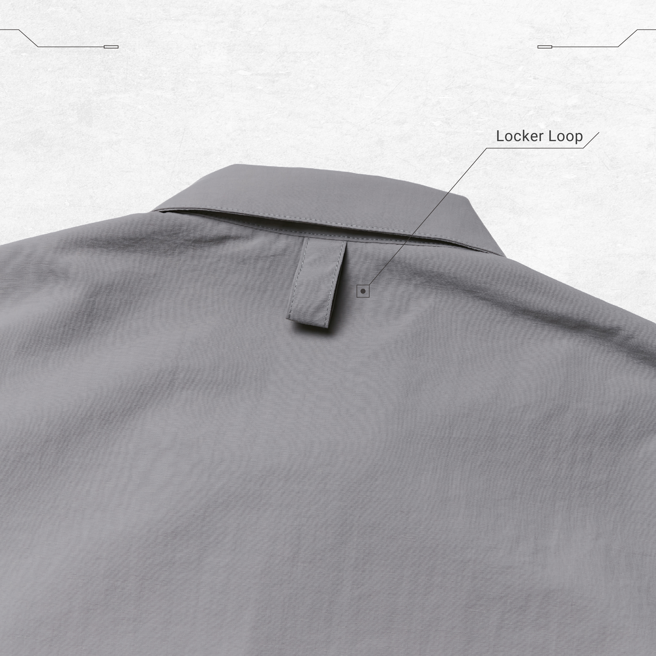 “TP-01” WR Neckband Shirt - Gray