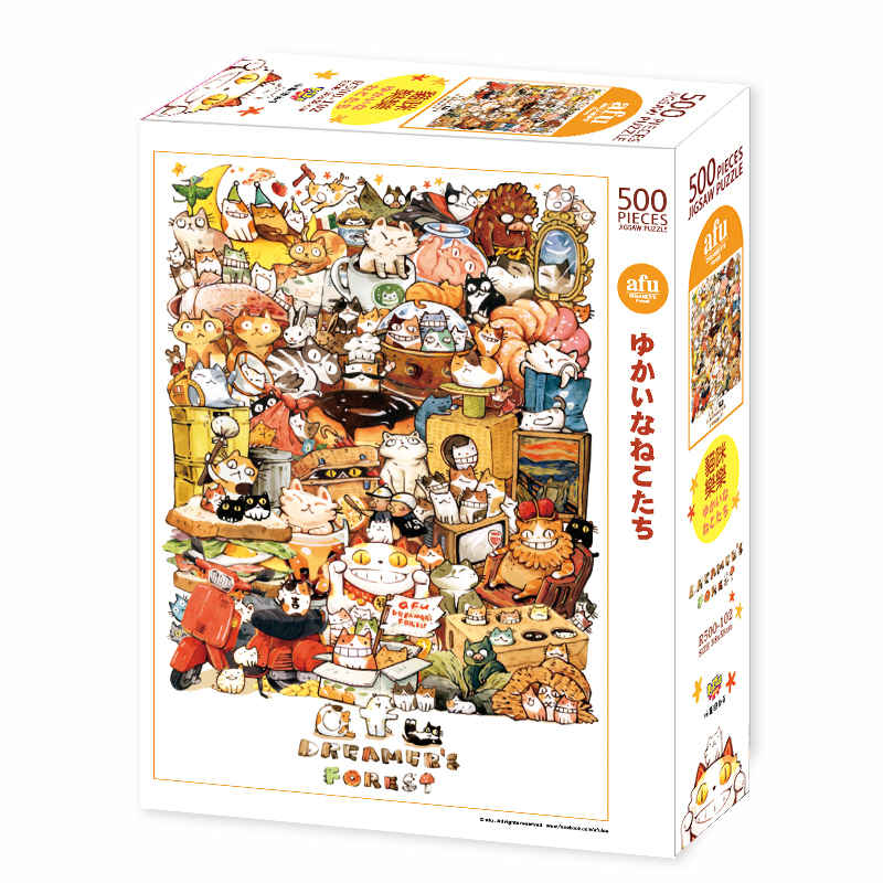 【PUZZLE STORY】afu 貓咪樂樂 500片拼圖