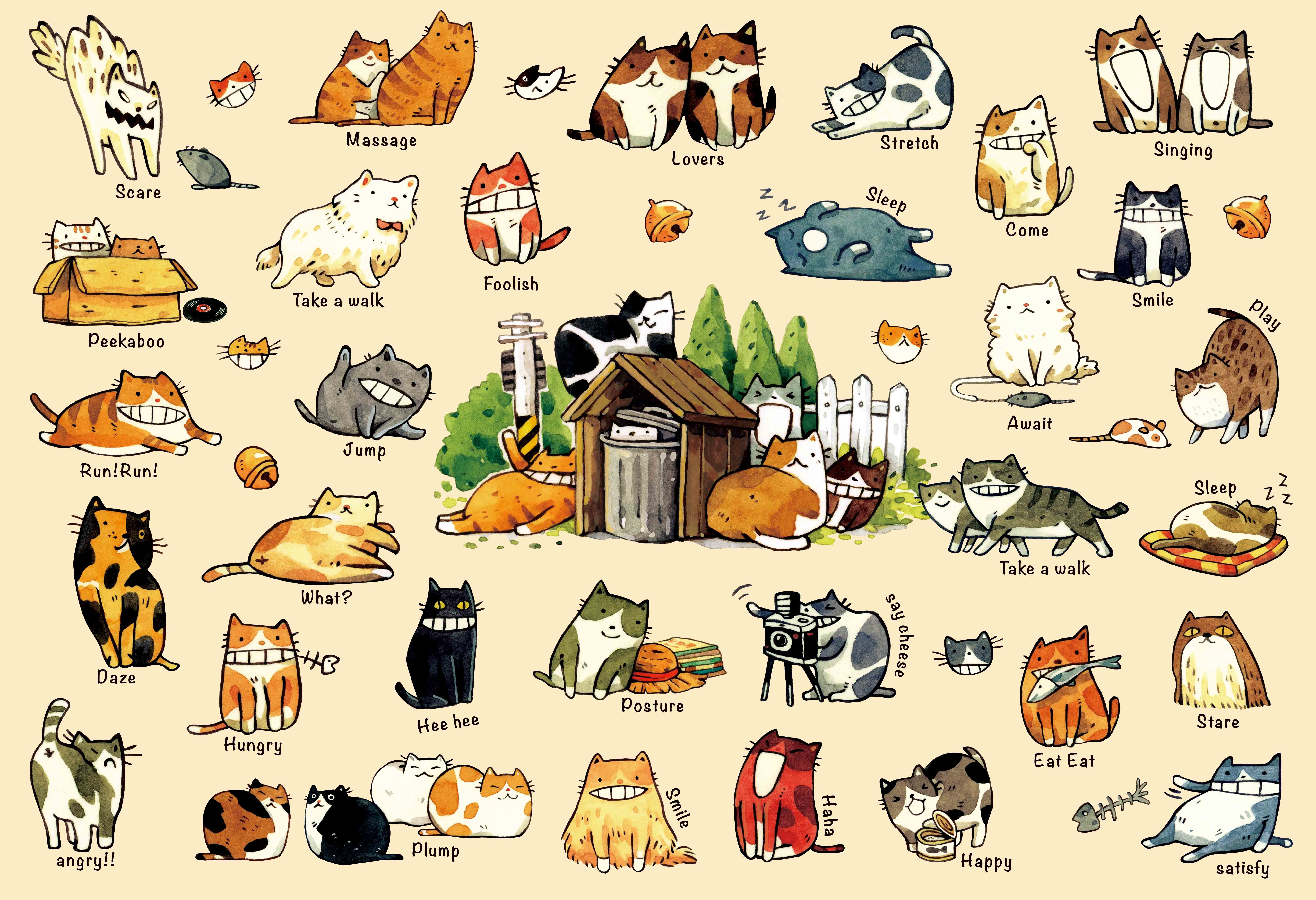 【PUZZLE STORY】afu 貓咪的100種生活I 300片拼圖