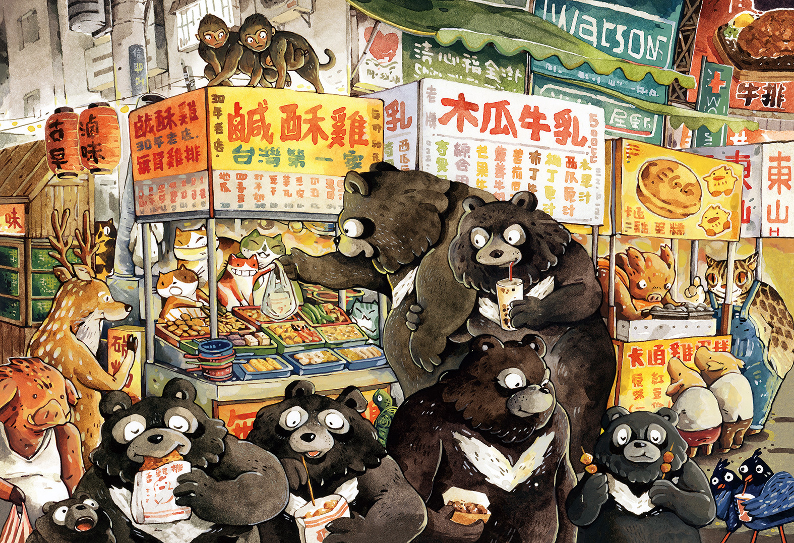 【PUZZLE STORY】afu 台灣夜市吃透透 300片拼圖