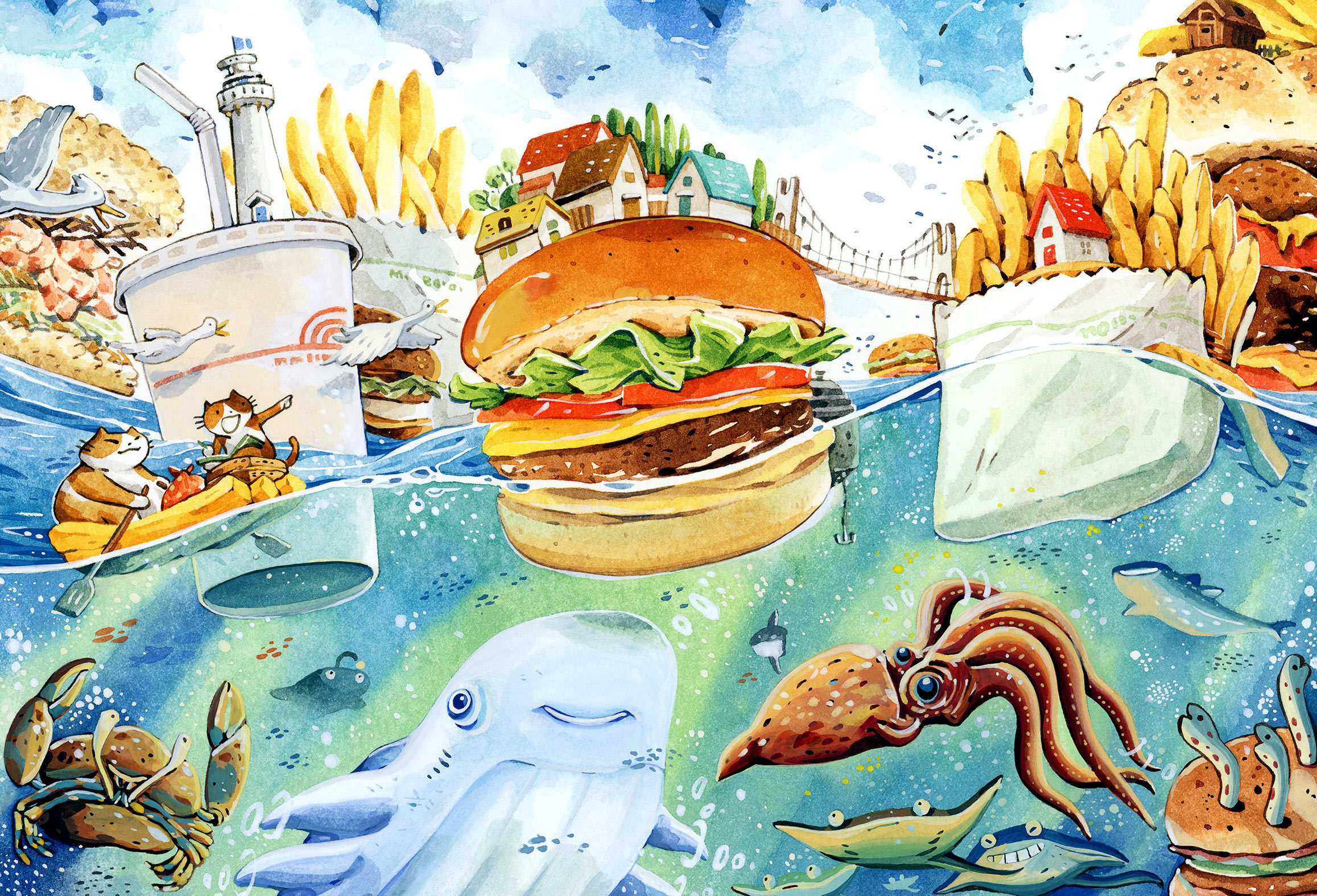 【PUZZLE STORY】afu 速食島嶼 70片拼圖