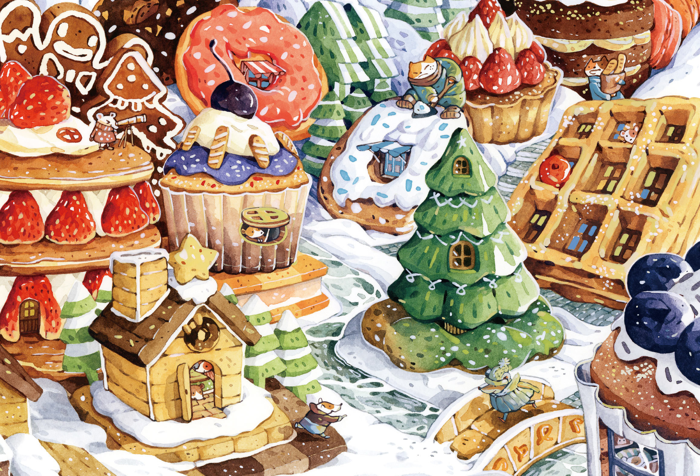 【PUZZLE STORY】afu 甜點城鎮70片拼圖