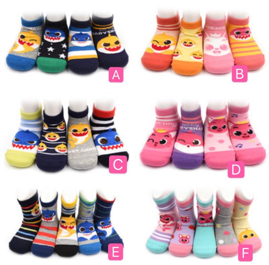 Babyshark Pinkfong 小童襪仔