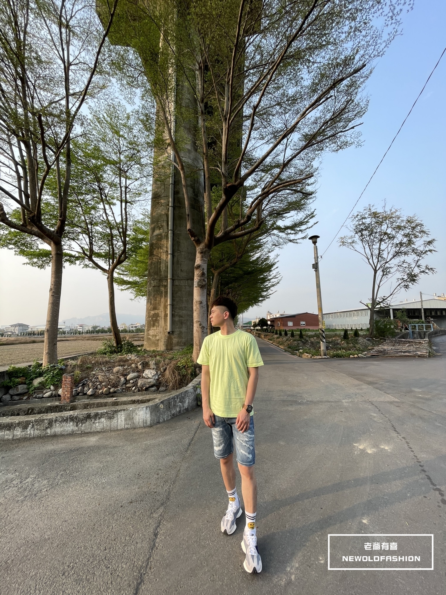 『熱銷到貨』重磅UPF50+超高防護係數素色短Ｔ恤-螢光綠