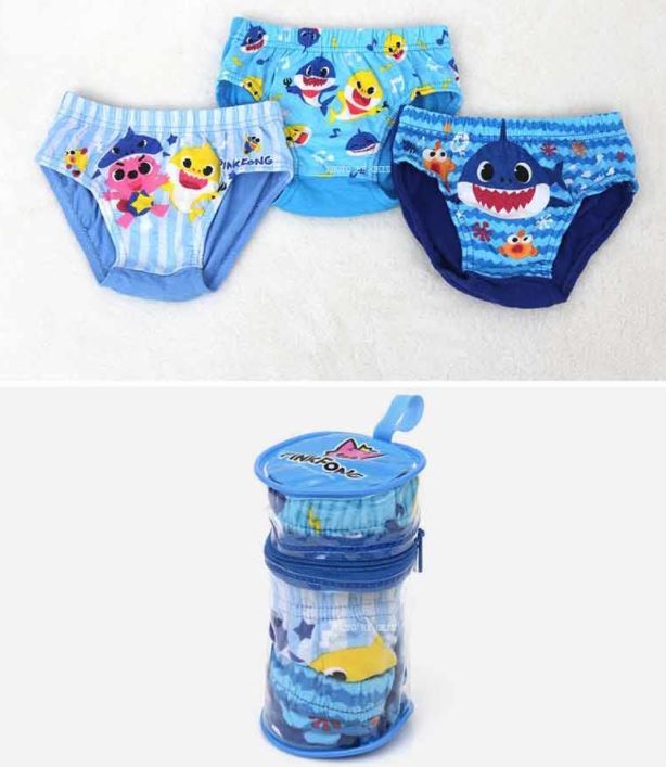 Babyshark Pinkfong 兒童內褲套裝（1套3條)