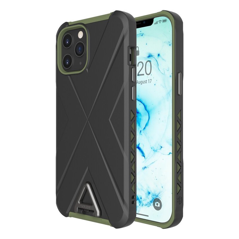 iPhone 12 台灣 SOLiDE Hades 黑綠 抗菌山系 軍事防撞殼 香港行貨