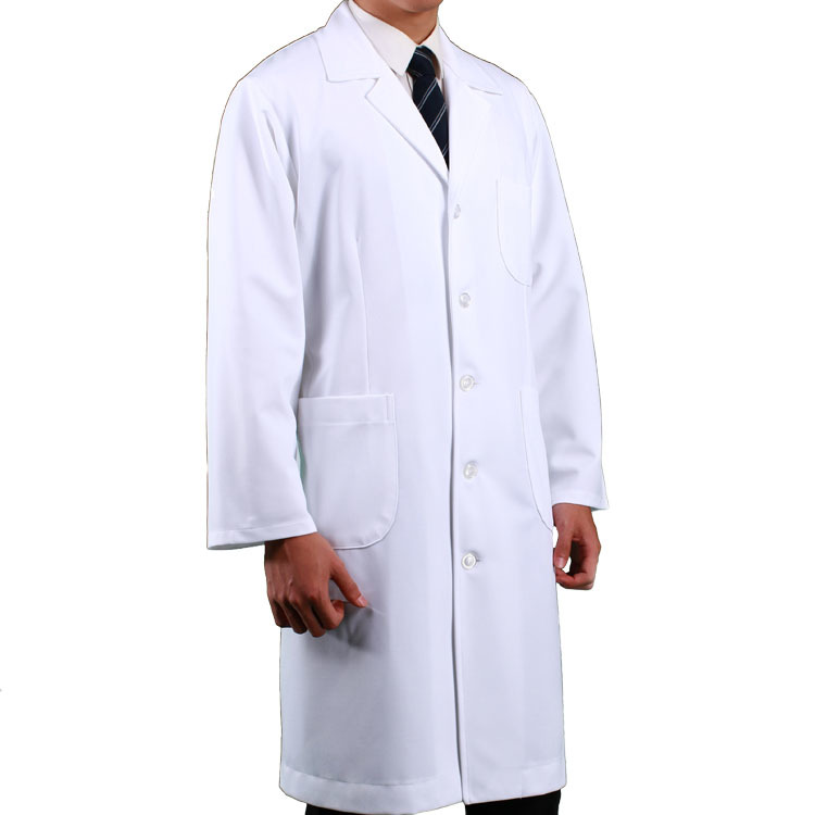1305 男醫師服白長袍