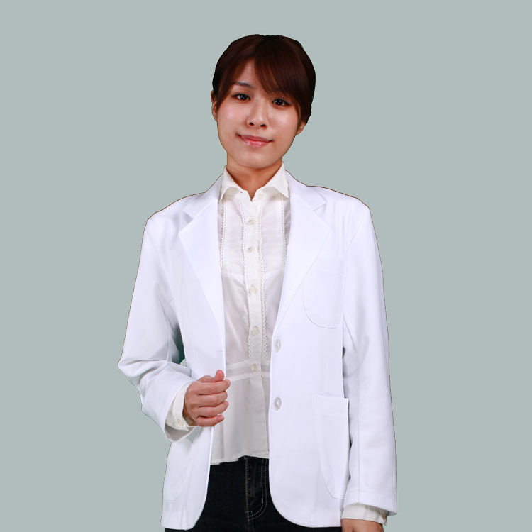 1343 女西裝領醫師服