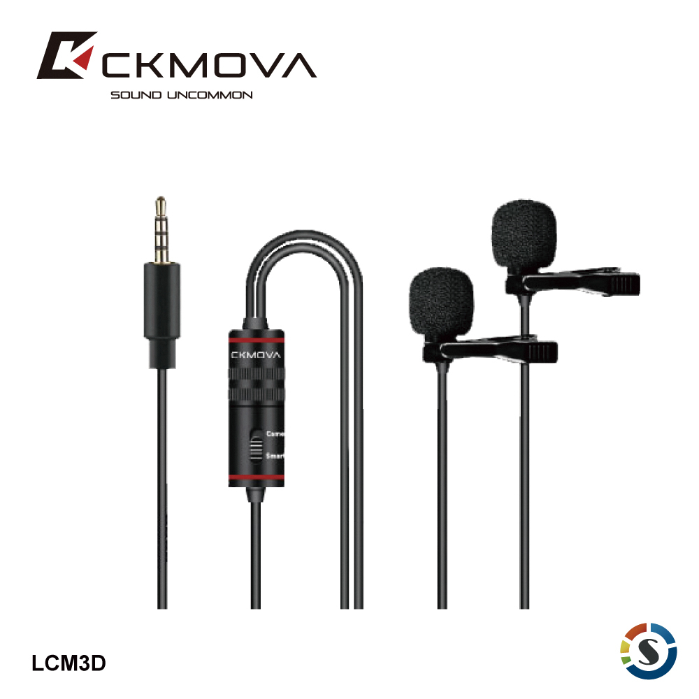 CKMOVA LCM3D 全向雙頭領夾式麥克風(3.5mm)
