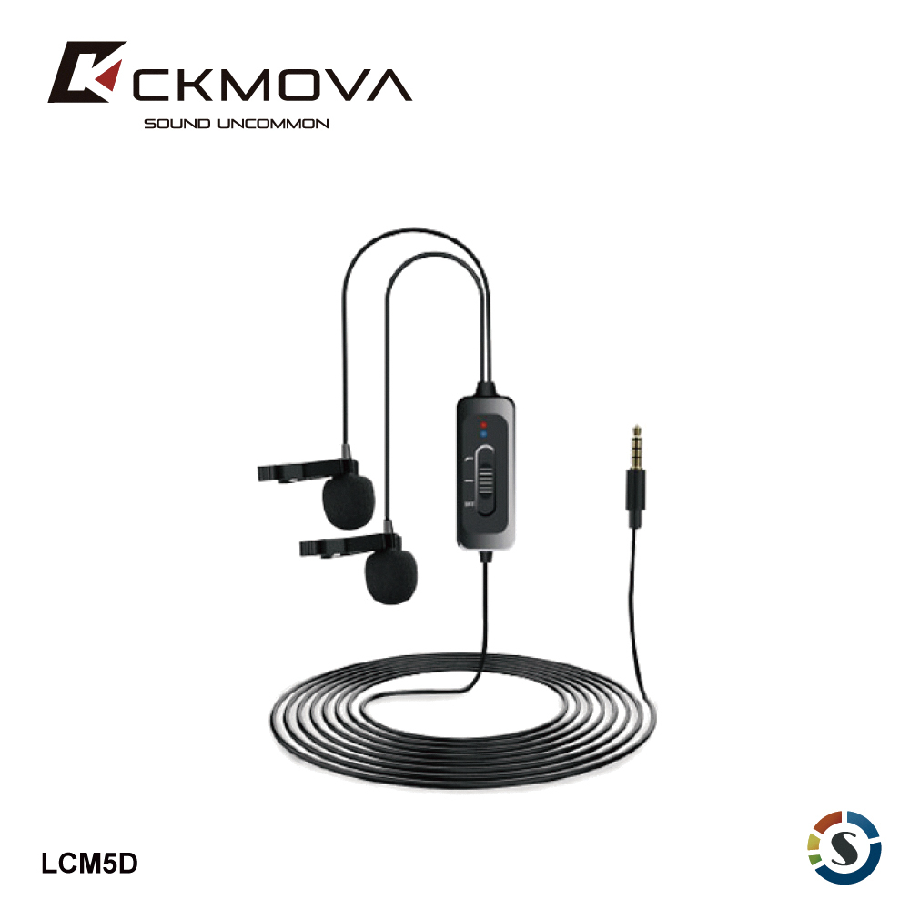 CKMOVA LCM5D 全向電容式雙頭領夾式麥克風(3.5mm)