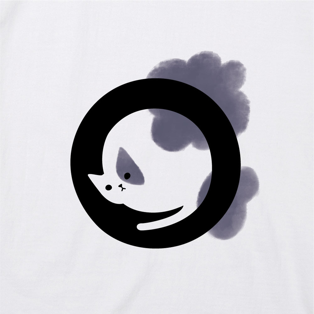 逗點貓T恤 - 乳牛貓