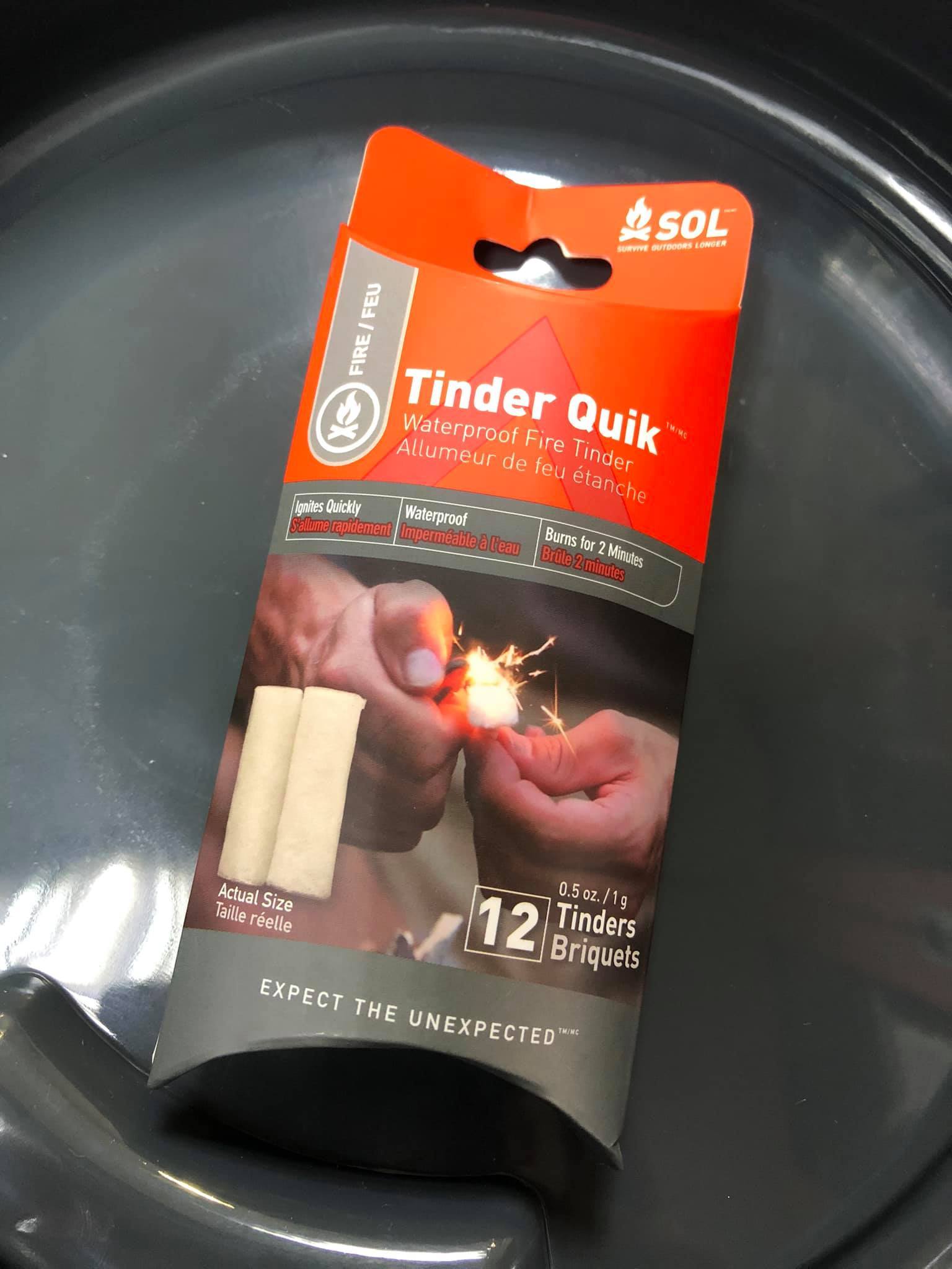 SOL Survive Outdoors Longer Tinder Quik 12-Pack 火種
