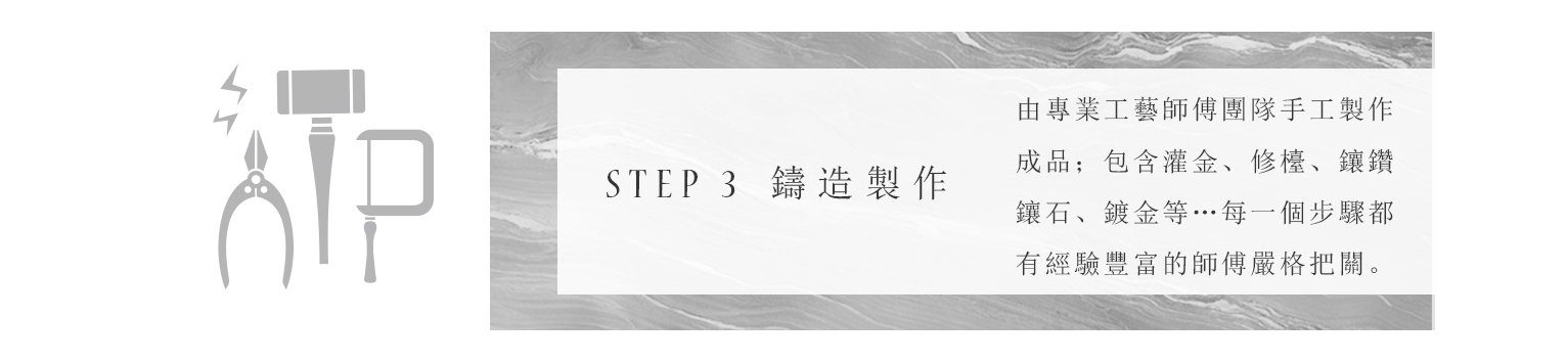 珠寶訂製流程金工鑄造步驟說明