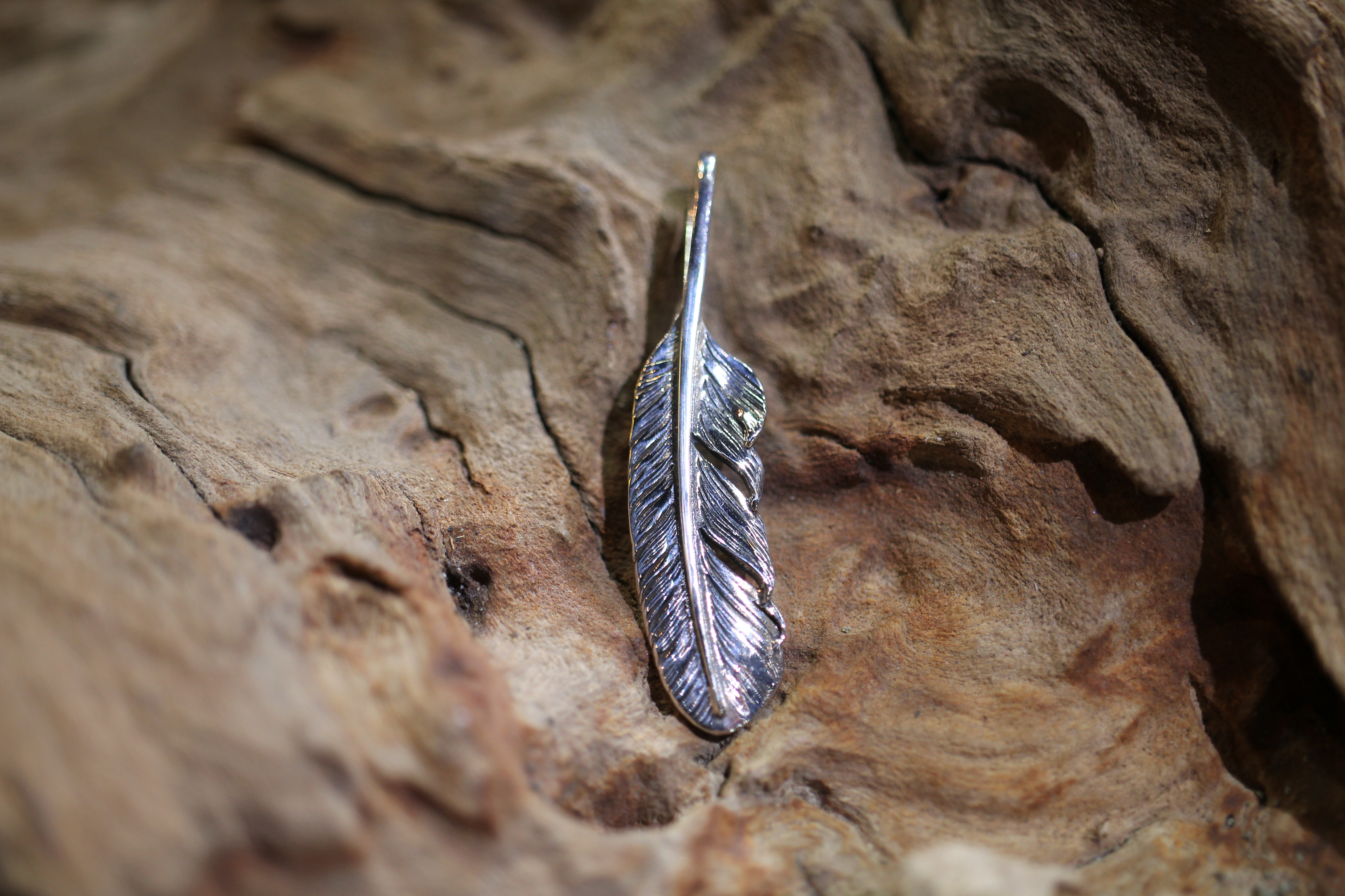 *Black Venom Jewelry- Freedom & Prayer S(5cm) 純銀羽毛