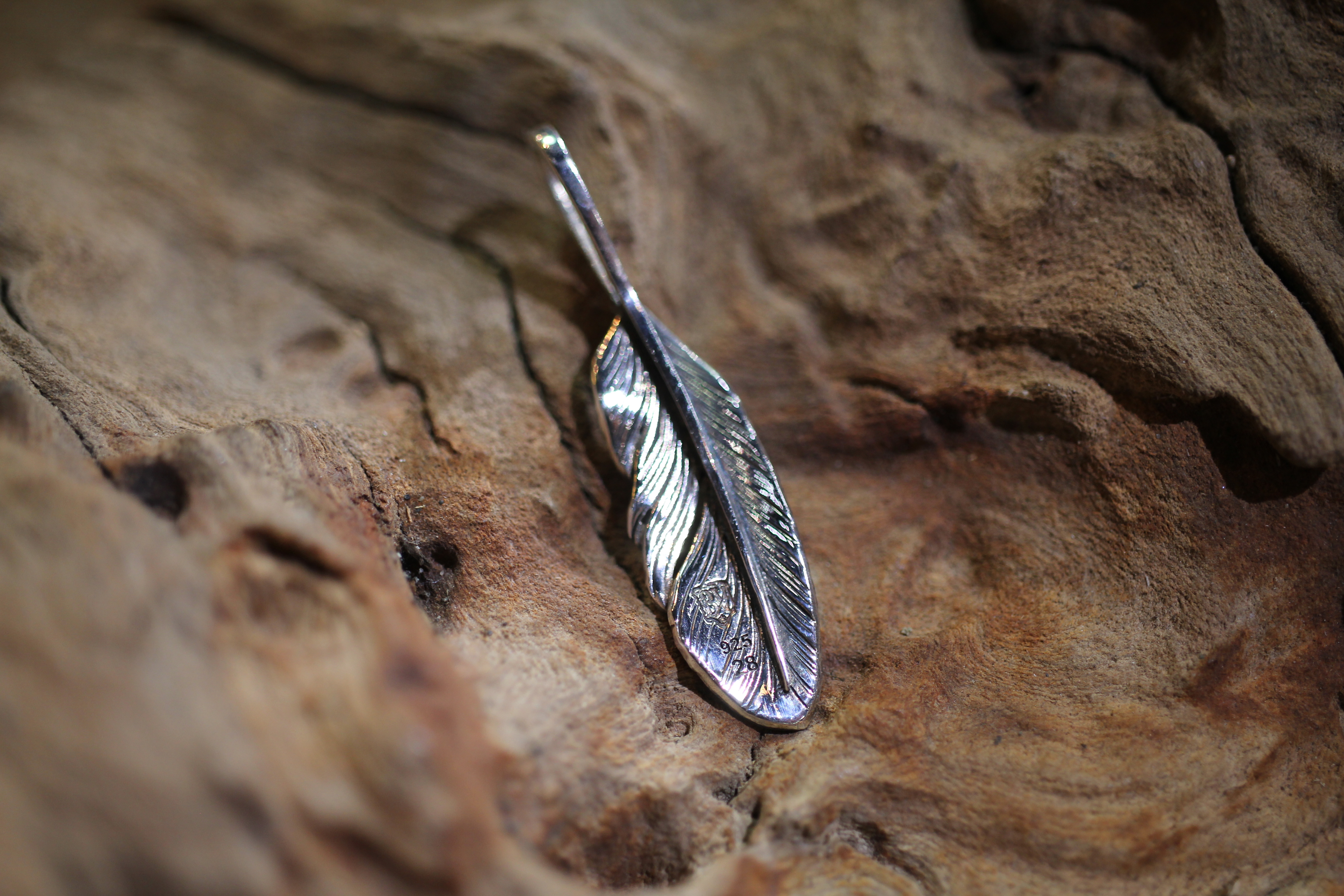 *Black Venom Jewelry- Freedom & Prayer XS(4cm) 純銀羽毛