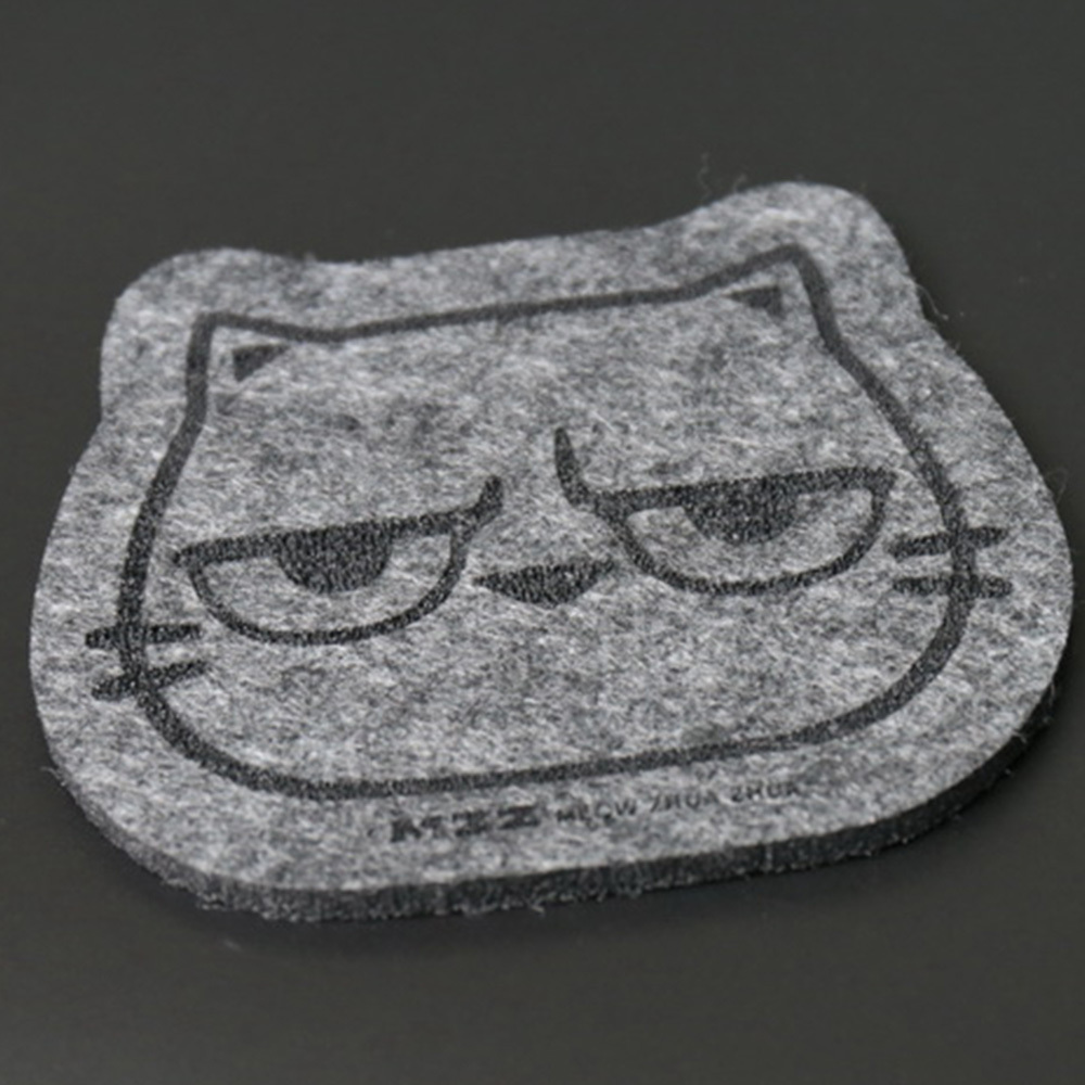 貓爪抓毛氈造型杯墊 [1入/不挑款]