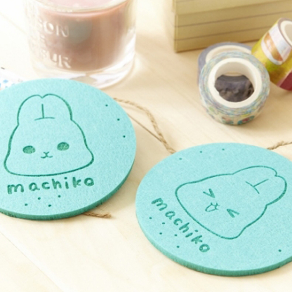 ㄇㄚˊ幾兔毛氈造型杯墊 [共4款可選擇]