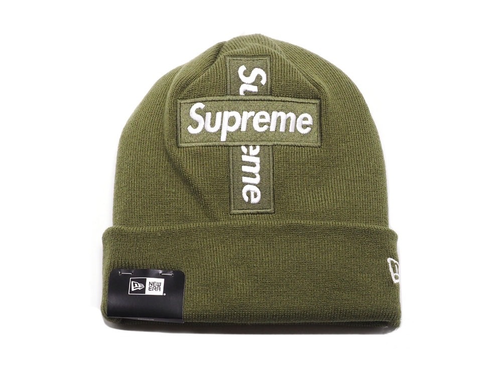 Supreme New Era Cross Box Logo 白-