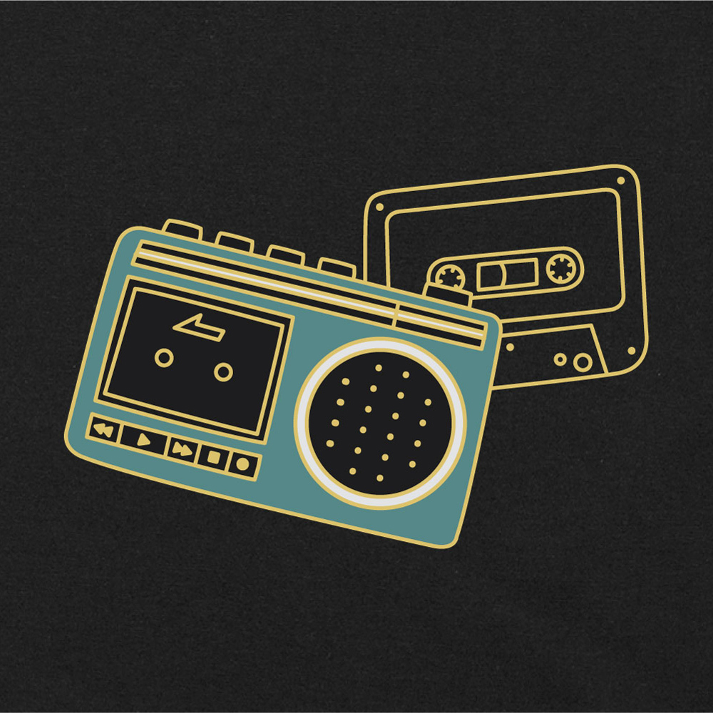 Perfect Together T恤 - 卡式播放機