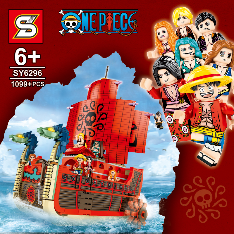 One Piece Boa Hancock Kuja Pirate Ship Building Blocks Set  NO BOX SY6296