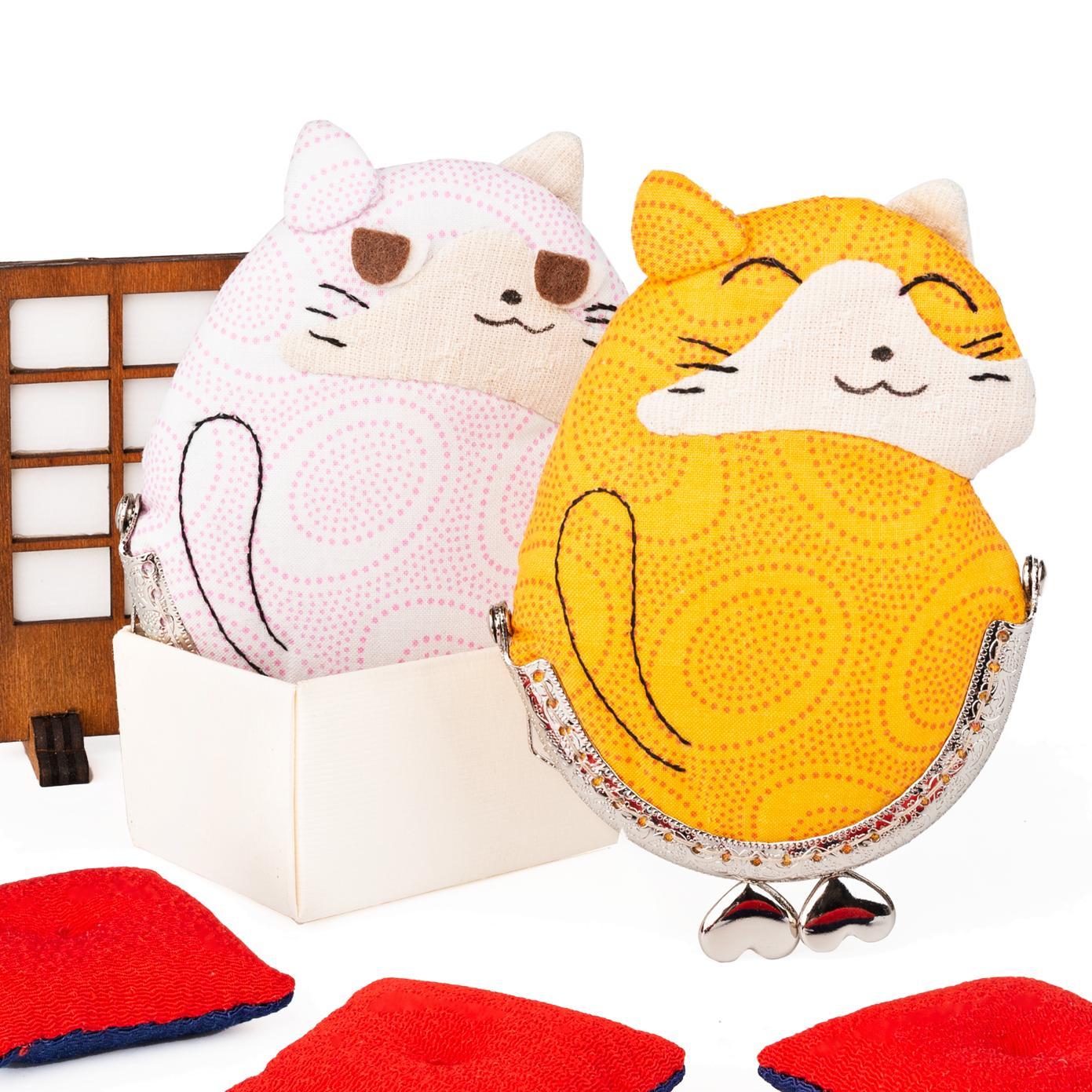 販售原尺寸【紙型】(貓咪口金零錢包)