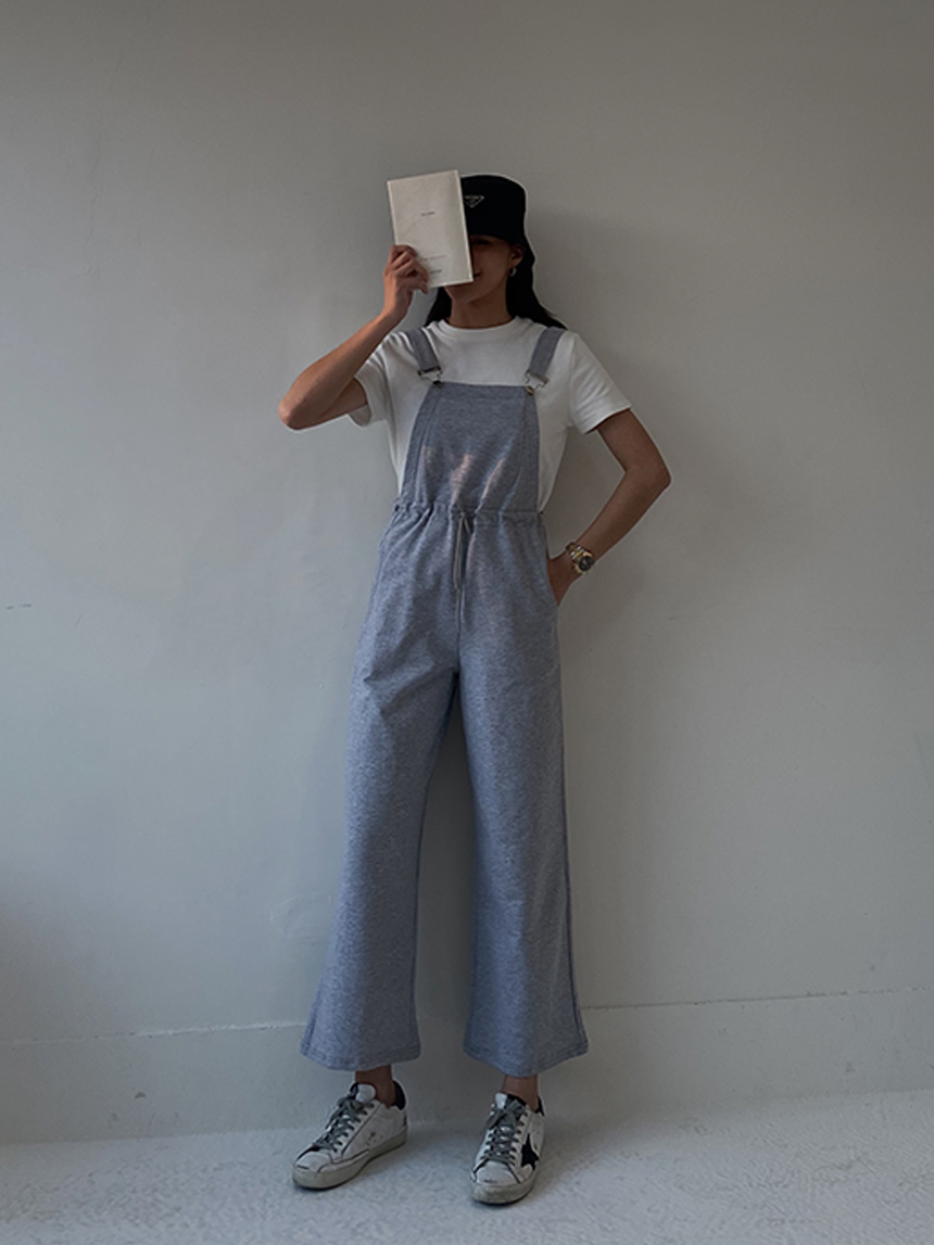 棉吊帶寬褲*2色