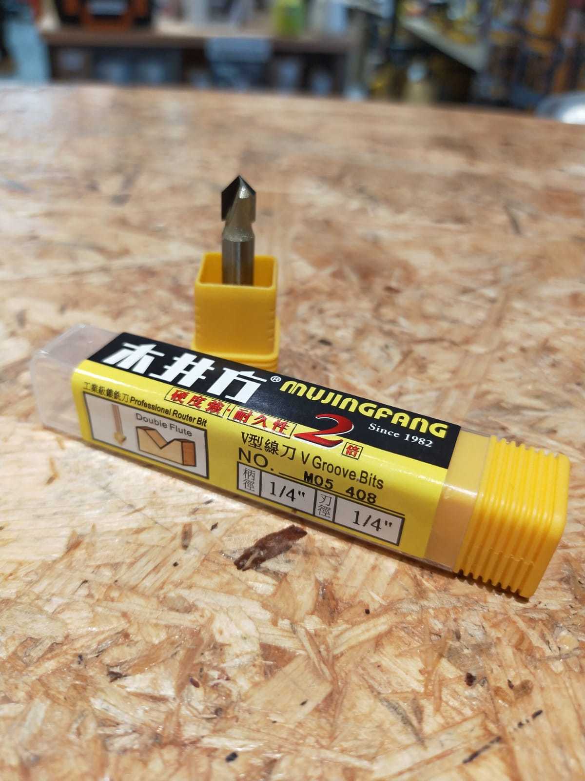 台灣木井方 囉刀  2分V型線刀 (1/4''x1/4'')  M05408