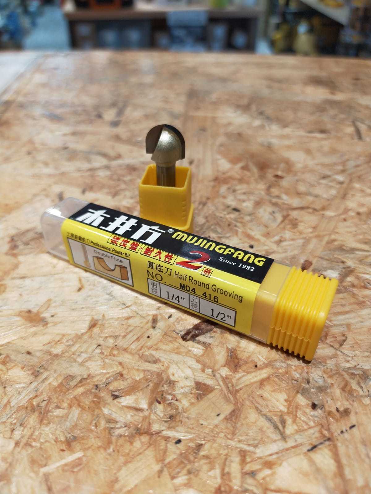 台灣木井方 囉刀  4分圓底刀(1/4''x1/2'') M04416