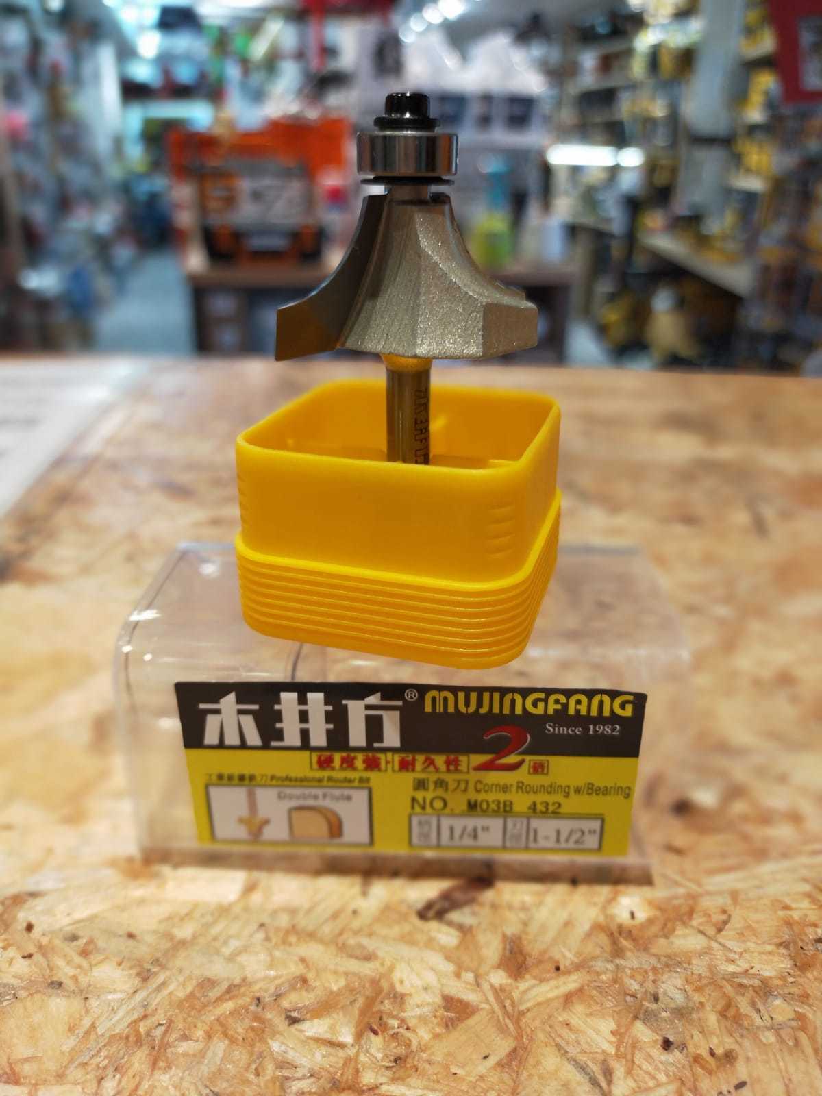 台灣木井方 囉刀 11/2''圓角刀(1/4''x11/2'')  M03B432