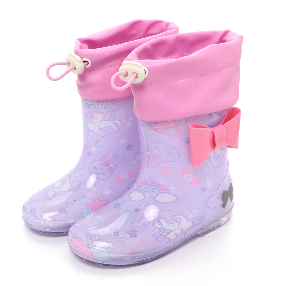 日本Usamomo萌兔桃桃 獨角獸 雨靴14CM 15CM