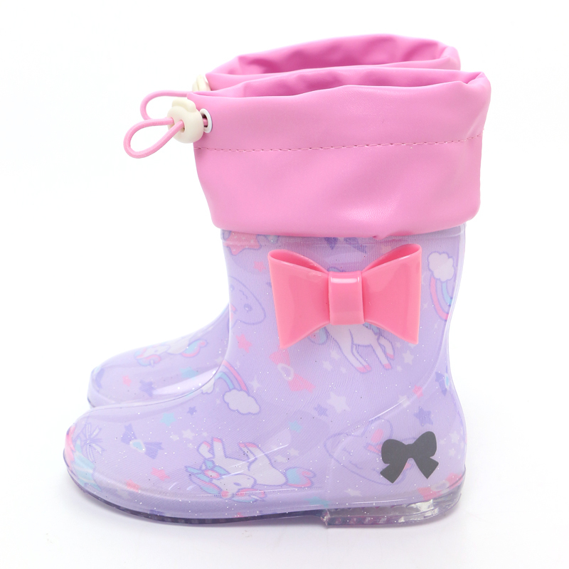 日本Usamomo萌兔桃桃 獨角獸 雨靴14CM 15CM