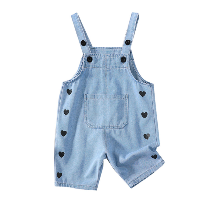 heart logo bib pants