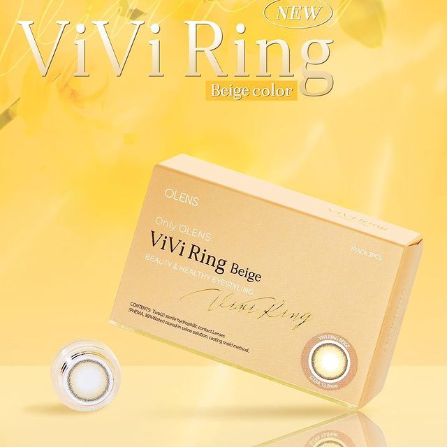 「1+2 ｣ OLENS ViVi Ring Beige 1month/ 2p