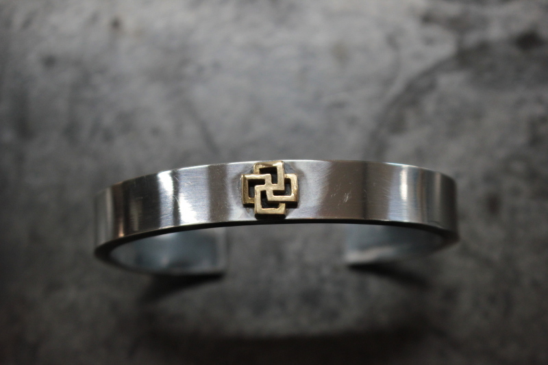 <預訂> FCB-51 10mm K18 幸運十字 平打手鐲