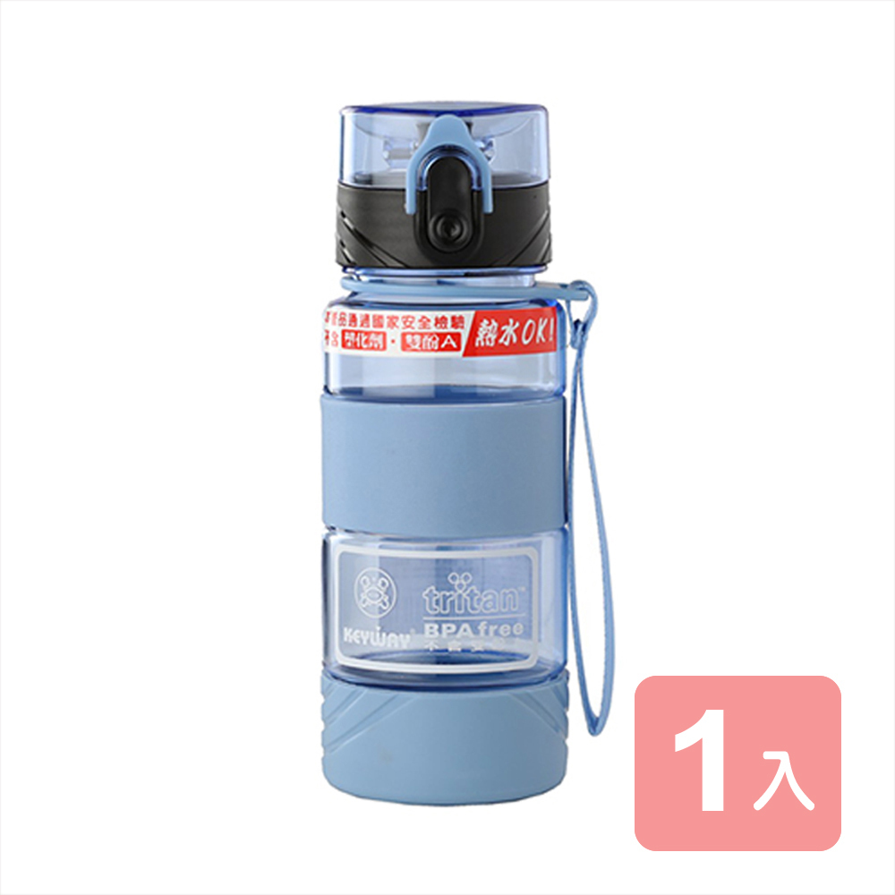 《真心良品》愛喝水彈蓋隨身水壺(400ml)-1入