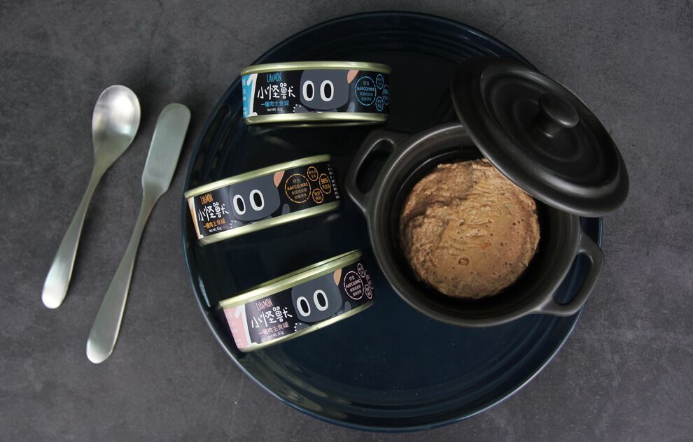 LitoMon - 貓族 ｜小怪獸1種肉無膠主食罐 (純黑豬肉餐) 82g