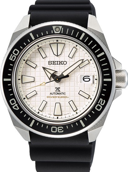 萬年鐘錶 - SEIKO PROSPEX   武士王 - 白格紋盤  DIVER SCUBA    SRPE37K1 / 4R35-03W0Z    錶徑43.8MM