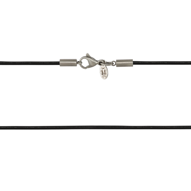 Bico鍊子，男士鍊子 簡約黑皮革；俐落有型 多種尺寸可選（1827）